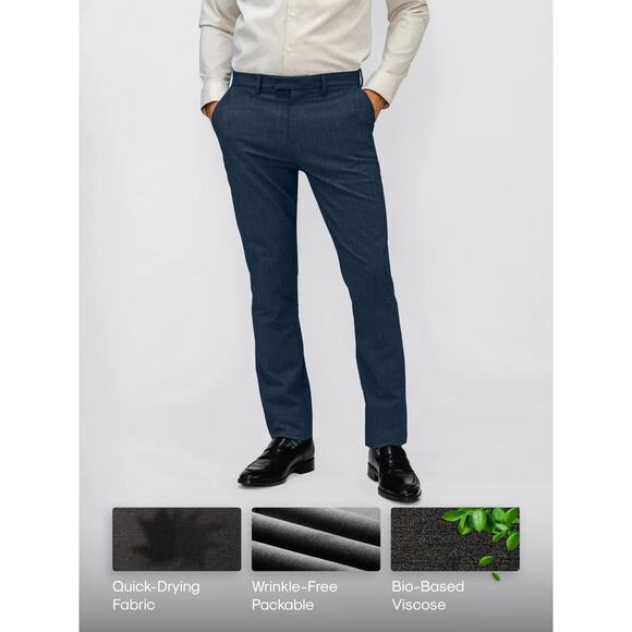 Ministry of Supply Men's Velocity Dress Pant Navy Size 38 Standard NWT Workwear